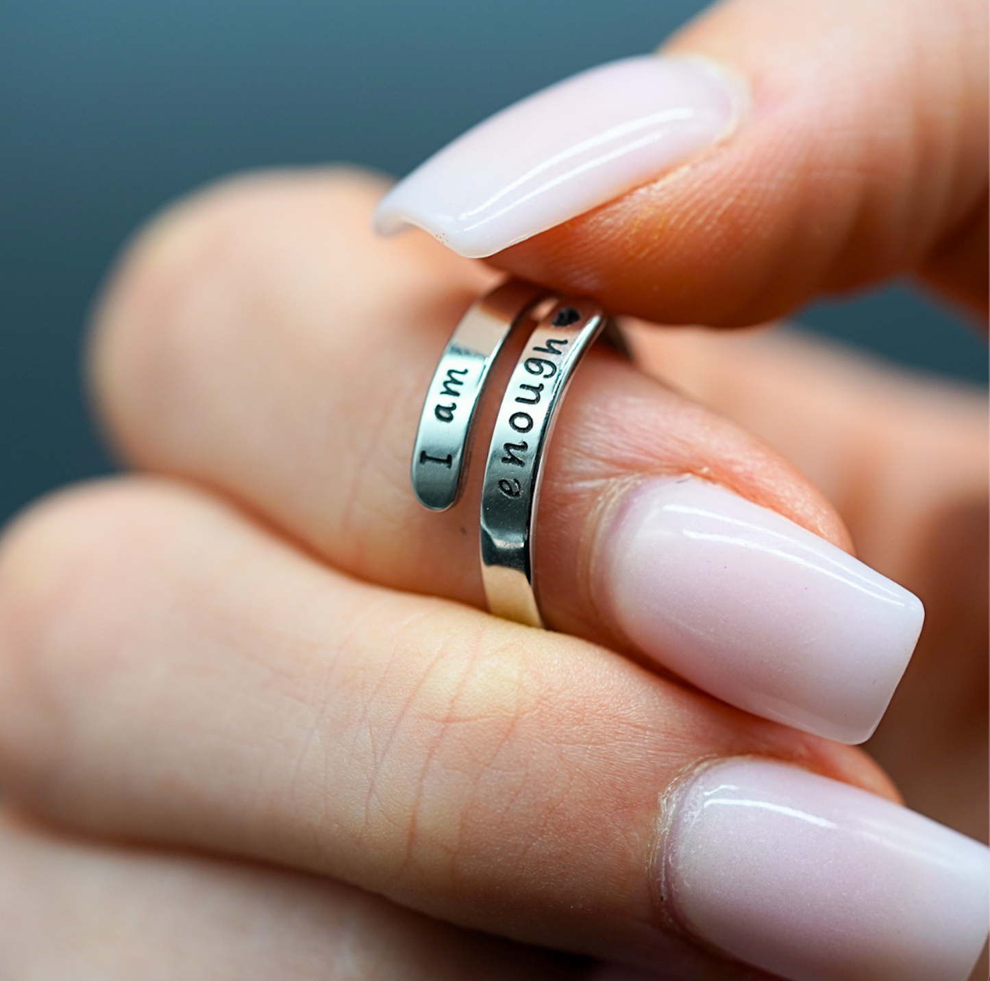 I Am Enough Ring (Silver)