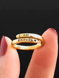 I Am Enough Ring (GOLD)